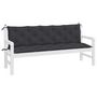 Voir la diapositive 4 : VIDAXL Coussins de banc jardin lot de 2 noir 180x50x7 cm tissu Oxford