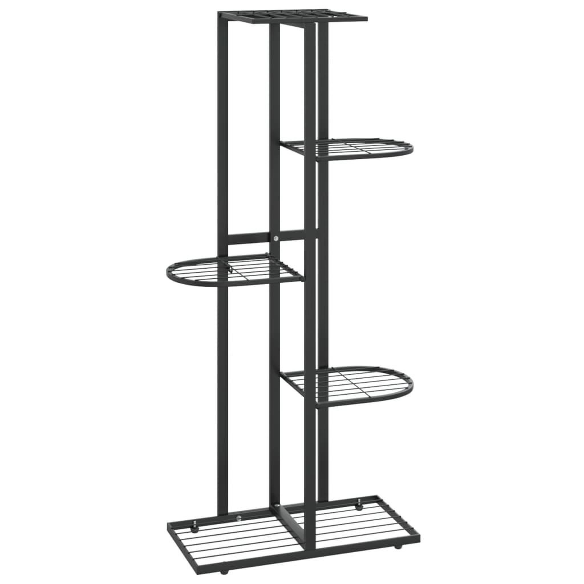 Voir la diapositive 2 : VIDAXL Support pour plantes 5 niveaux 43x22x98 cm Noir Metal