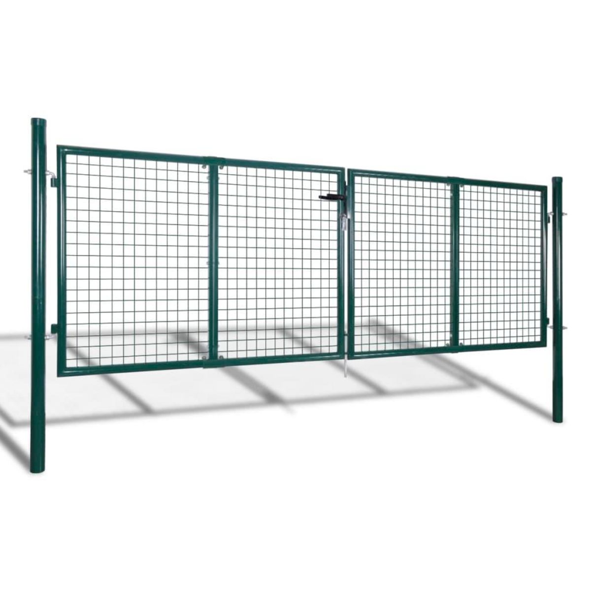 VIDAXL Portail de cloture Acier 306x175 cm Vert