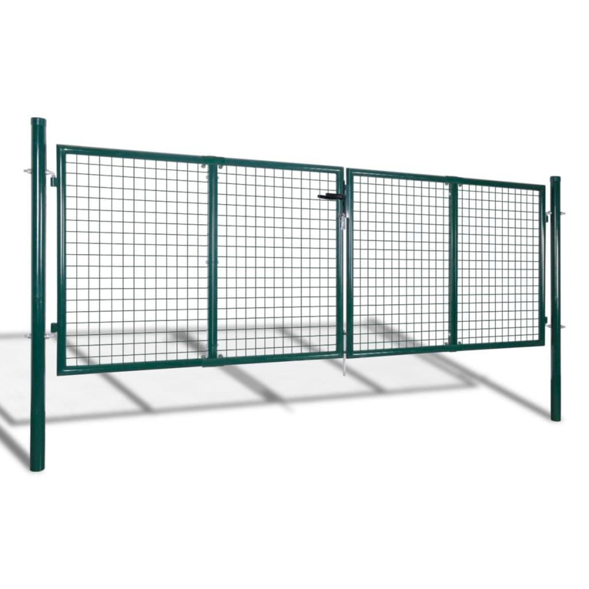 VIDAXL Portail de cloture Acier 306x175 cm Vert