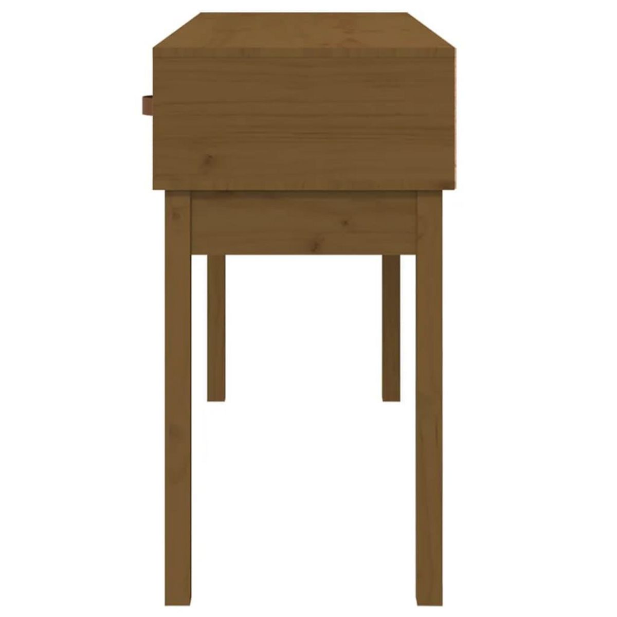 VIDAXL Table console Marron miel 114x40x75 cm Bois massif de pin