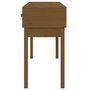 Voir la diapositive 5 : VIDAXL Table console Marron miel 114x40x75 cm Bois massif de pin