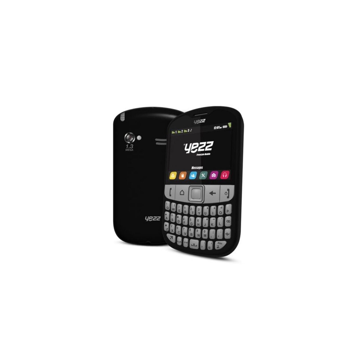 YEZZ Téléphone mobile - UPYEF10NB - Noir - Triple Sim