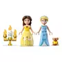 LEGO Disney Princess 43219 - Châteaux créatifs Disney Princess, Jouet Château avec Mini-Poupées Belle et Cendrillon et Boîte de Rangement en Briques