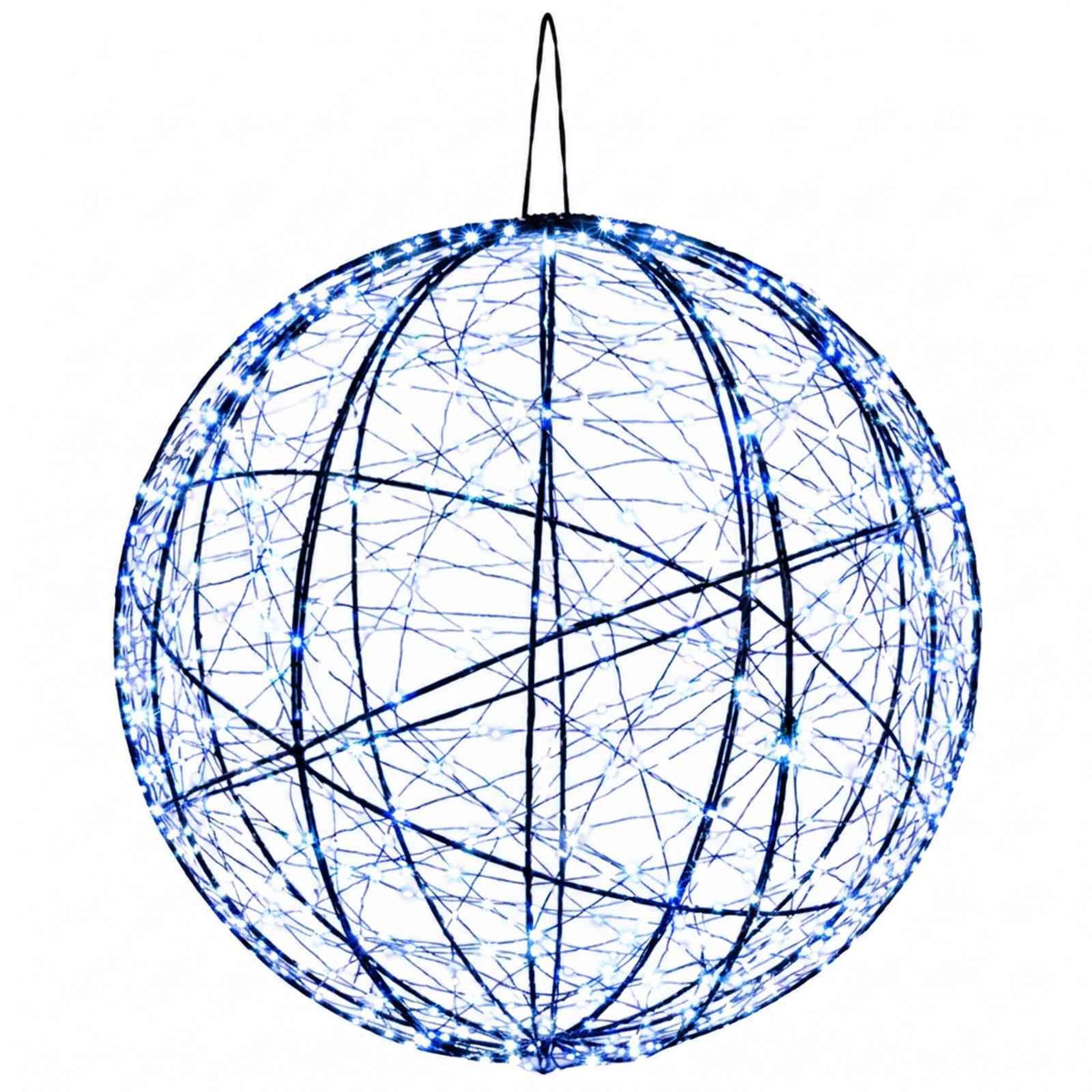 Voir la diapositive 5 : VIDAXL Lumiere de finial de Noël 2 pc 1000 LED Bleu Ø 40 x 42 cm