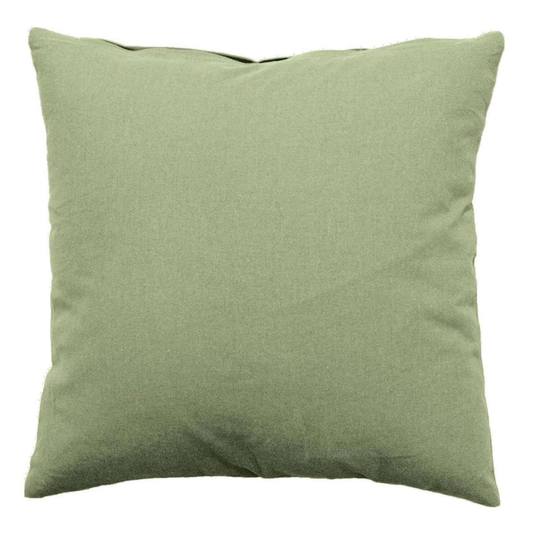 ENJOY HOME Coussin déco uni déhoussable  panama  40x40cm vert olive