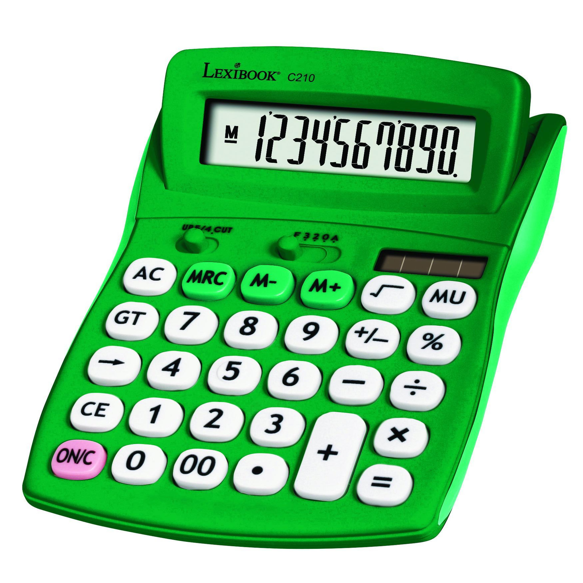 Lexibook Calculatrice de bureau verte 10 chiffres