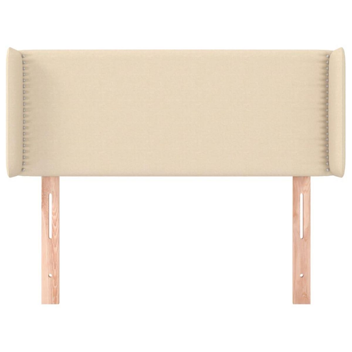 VIDAXL Tete de lit avec oreilles Creme 103x16x78/88 cm Tissu