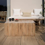 Voir la diapositive 2 : Rendez vous déco Table basse de jardin  rectangulaire 90x50cm en teck-Imani