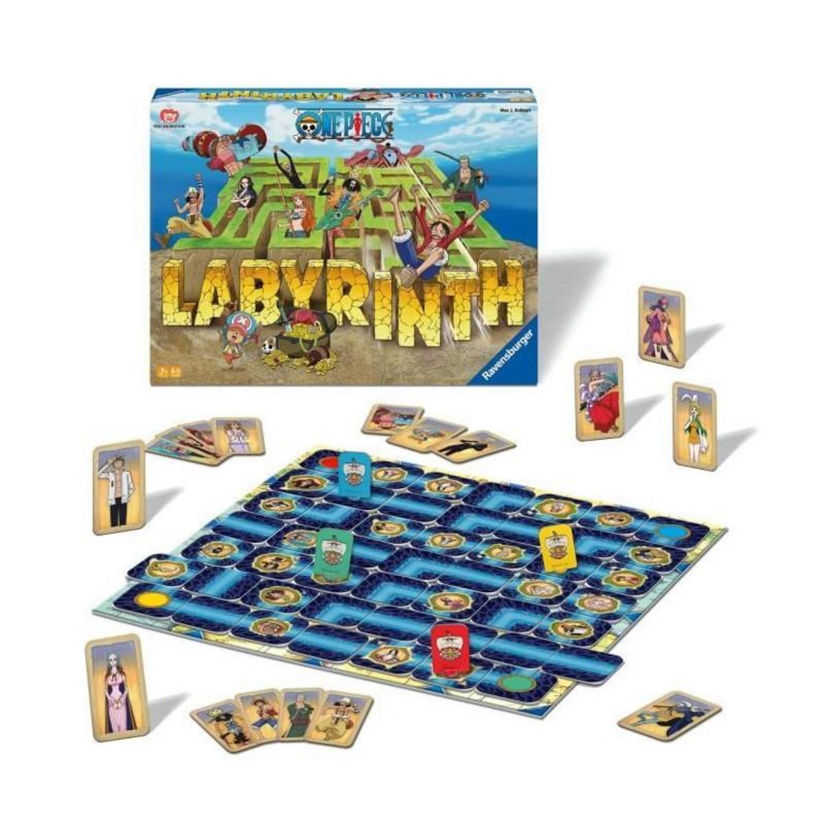 RAVENSBURGER Ravensburger–Jeu de société classique–Labyrinthe One Piece–Jeu de plateau-Jeu de réflexion-Enfant et Famille–Des 7 an