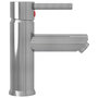 Voir la diapositive 4 : VIDAXL Robinet de lavabo de salle de bain Argente 130x176 mm