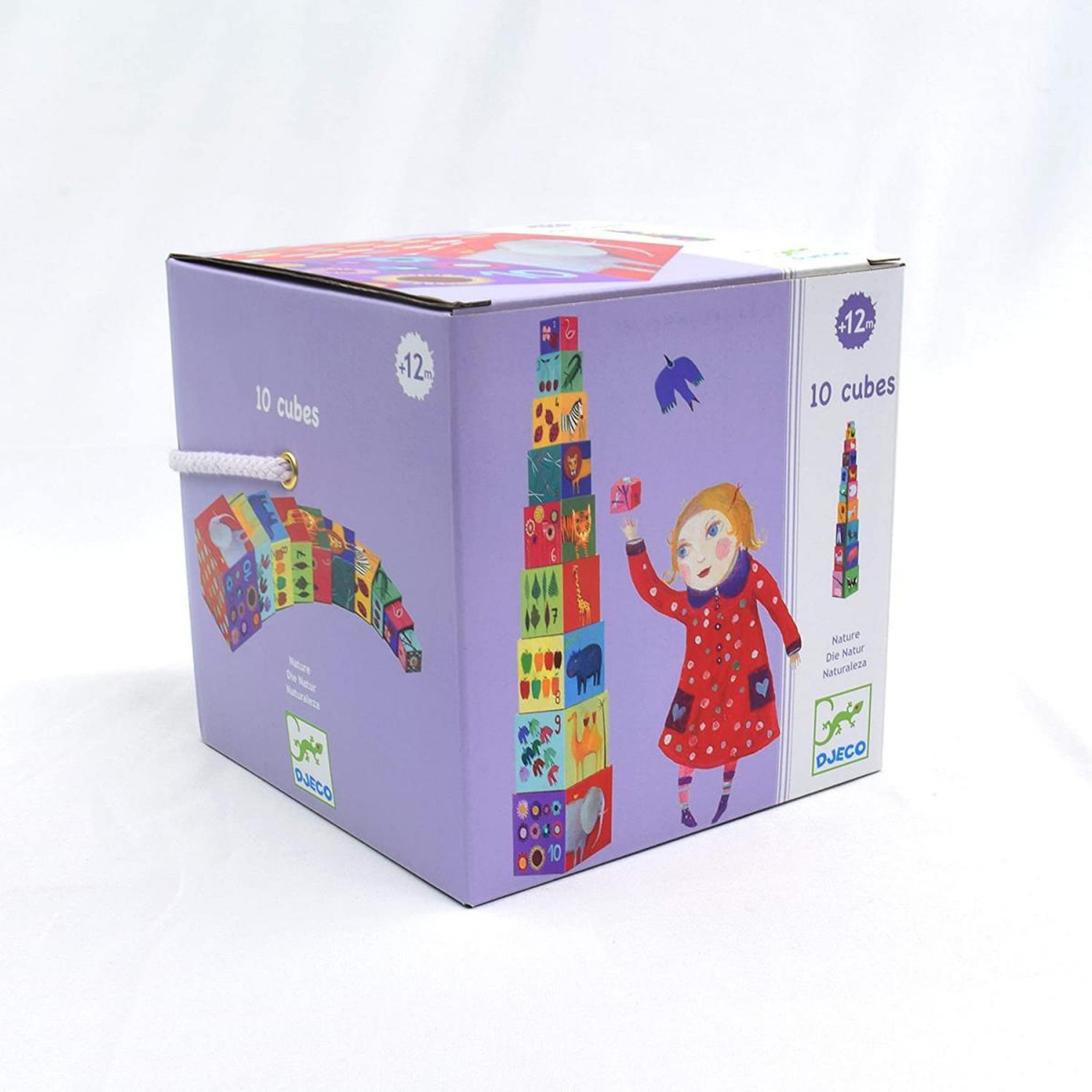 Voir la diapositive 2 : Djeco Cubes premiers age Nature et animaux