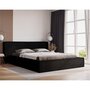 Voir la diapositive 1 : BEST MOBILIER Eros - lit coffre - 140x200 cm - sommier inclus - en velours