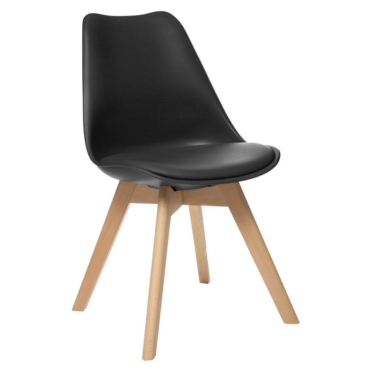 TOILINUX Lot de 4 chaises design scandinave BAYA