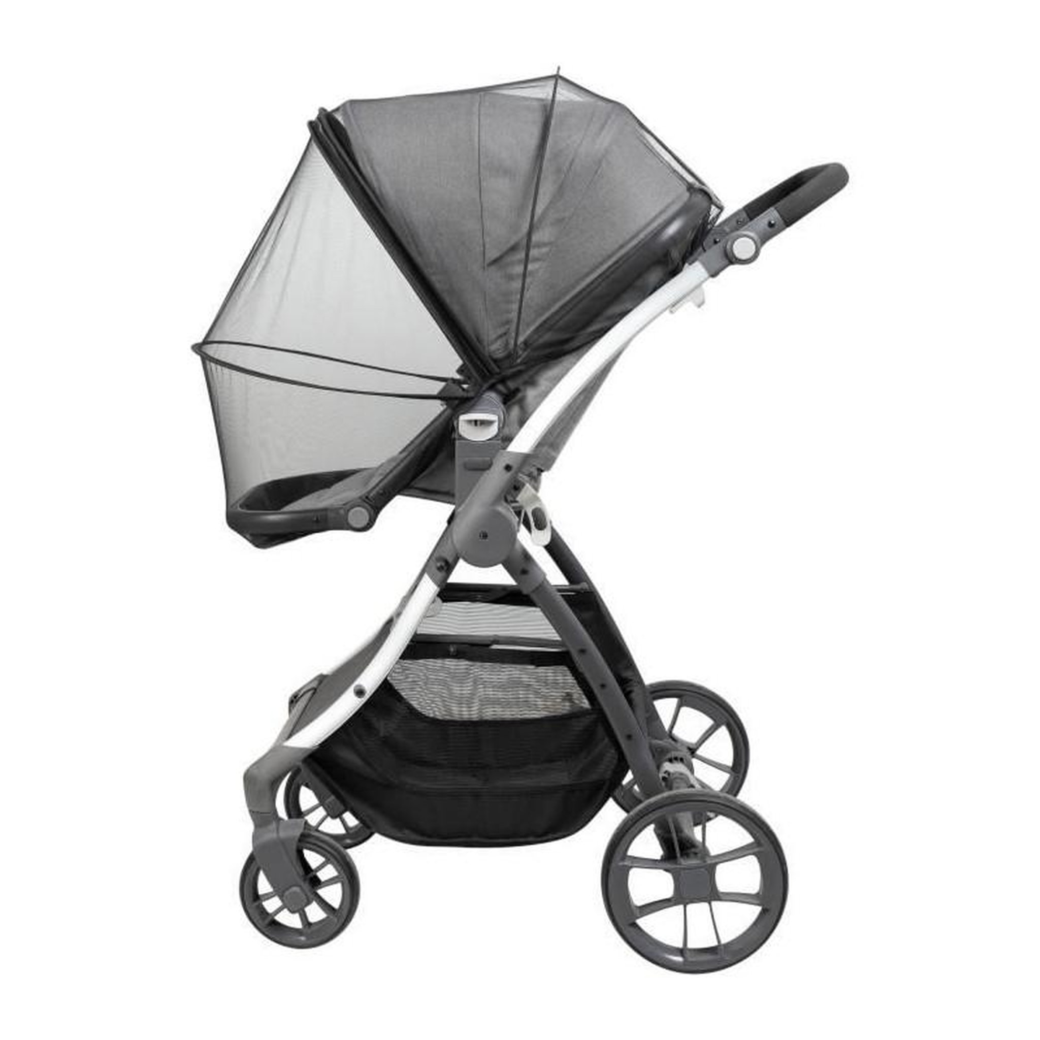 Voir la diapositive 5 : TINEO Moustiquaire pour poussette TINEO ALL INCLUSIVE - Ouverture facile avec zip - Poche rangement incluse