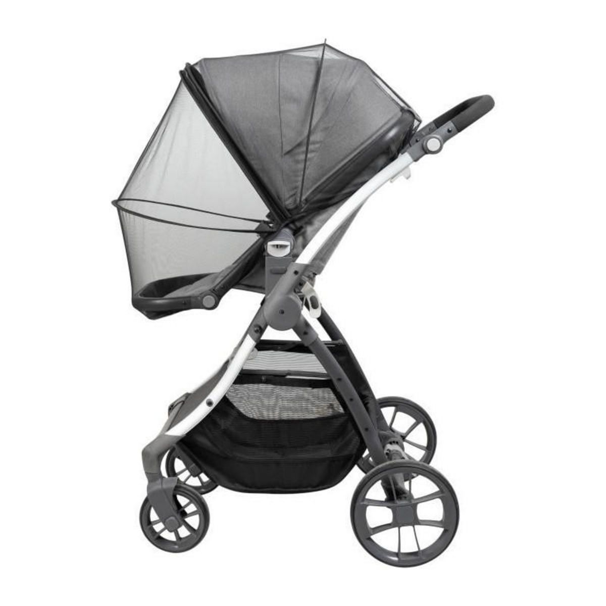 TINEO Moustiquaire pour poussette TINEO ALL INCLUSIVE - Ouverture facile avec zip - Poche rangement incluse