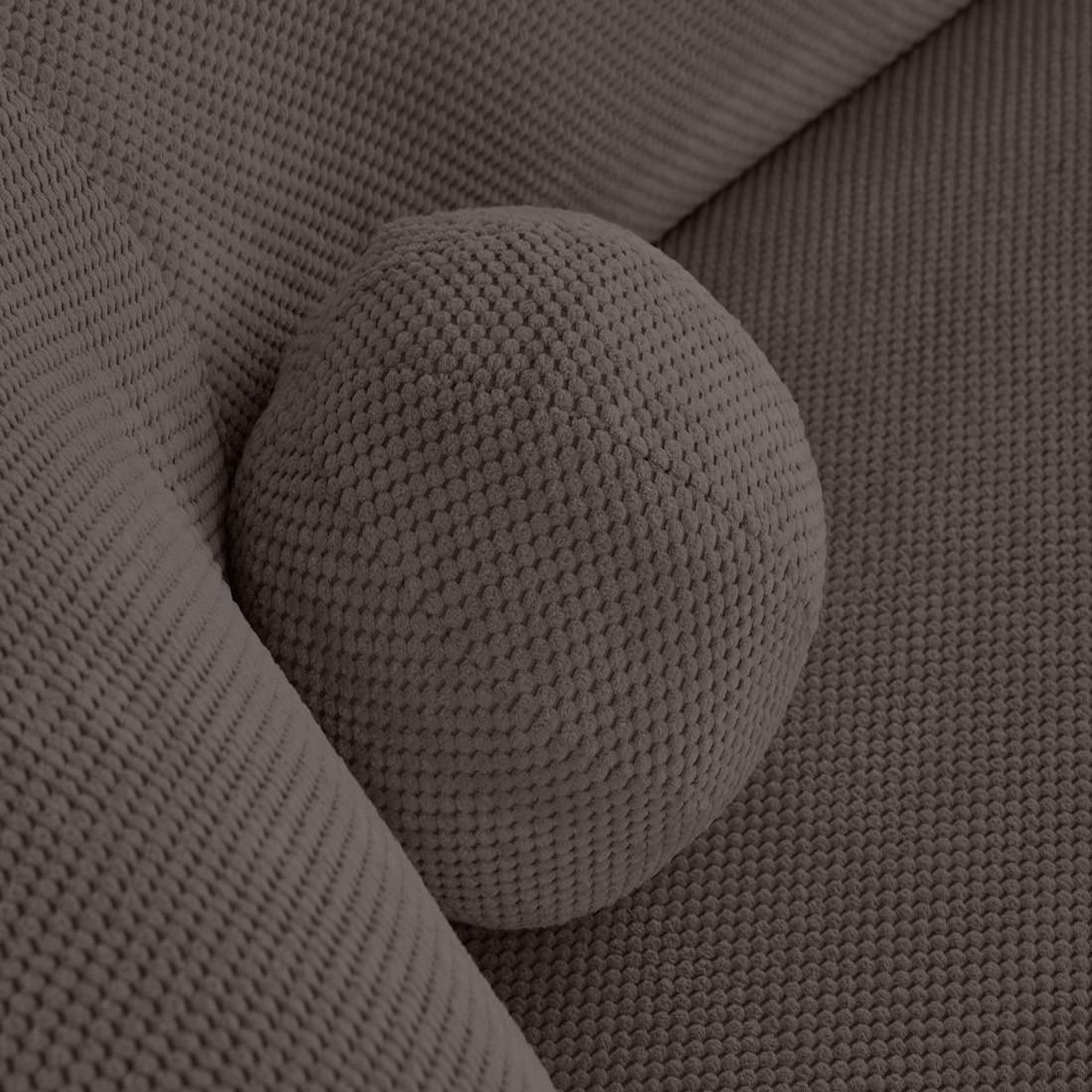 Voir la diapositive 5 : LISA DESIGN Charles - canapé d'angle droit 4 places en velours texturé