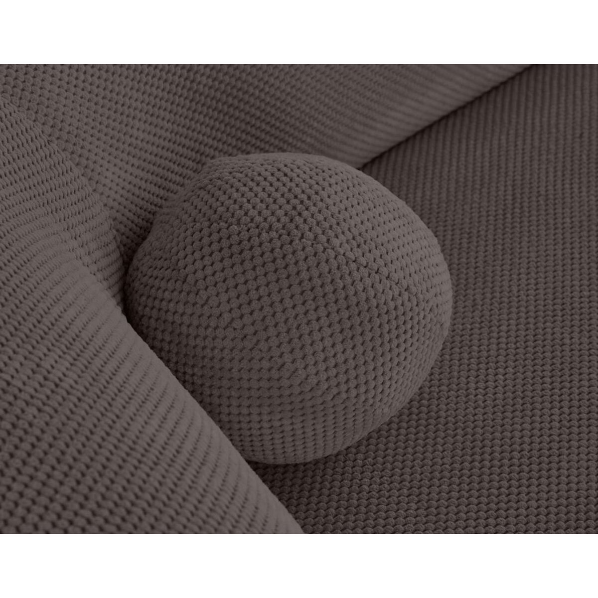 LISA DESIGN Charles - canapé d'angle droit 4 places en velours texturé