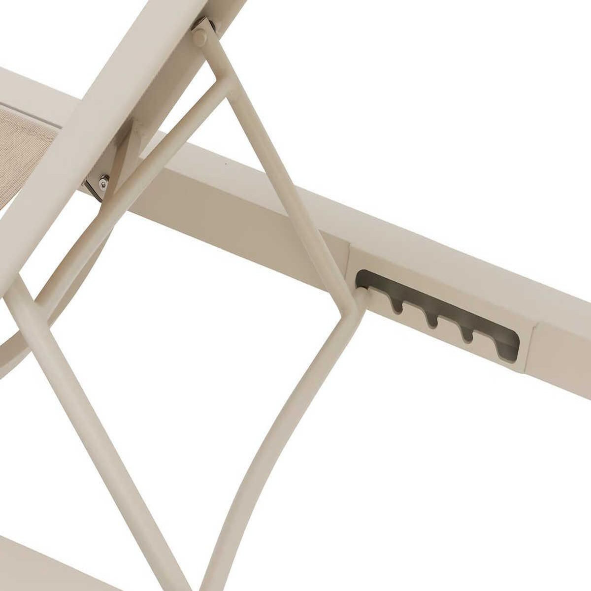 HESPERIDE Transat en aluminium évasion Argile - Hespéride