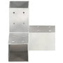 Voir la diapositive 3 : VIDAXL Connecteurs de poteau 4 pcs Forme en Y Metal galvanise 71x71 mm