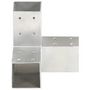 Voir la diapositive 3 : VIDAXL Connecteurs de poteau 4 pcs Forme en Y Metal galvanise 71x71 mm