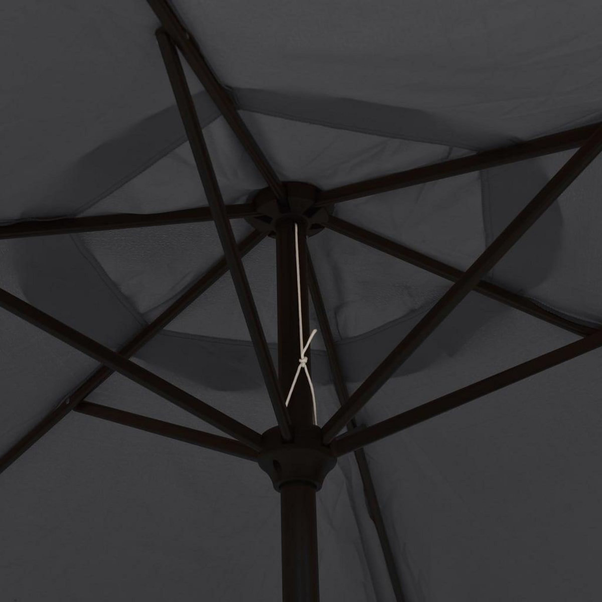 VIDAXL Parasol Noir 200x224 cm Aluminium