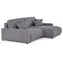 Voir la diapositive 6 : LISA DESIGN Pivoine - canapé d'angle 4 places réversible convertible avec 2 coffres en velours côtelé