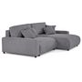 Voir la diapositive 6 : LISA DESIGN Pivoine - canapé d'angle 4 places réversible convertible avec 2 coffres en velours côtelé