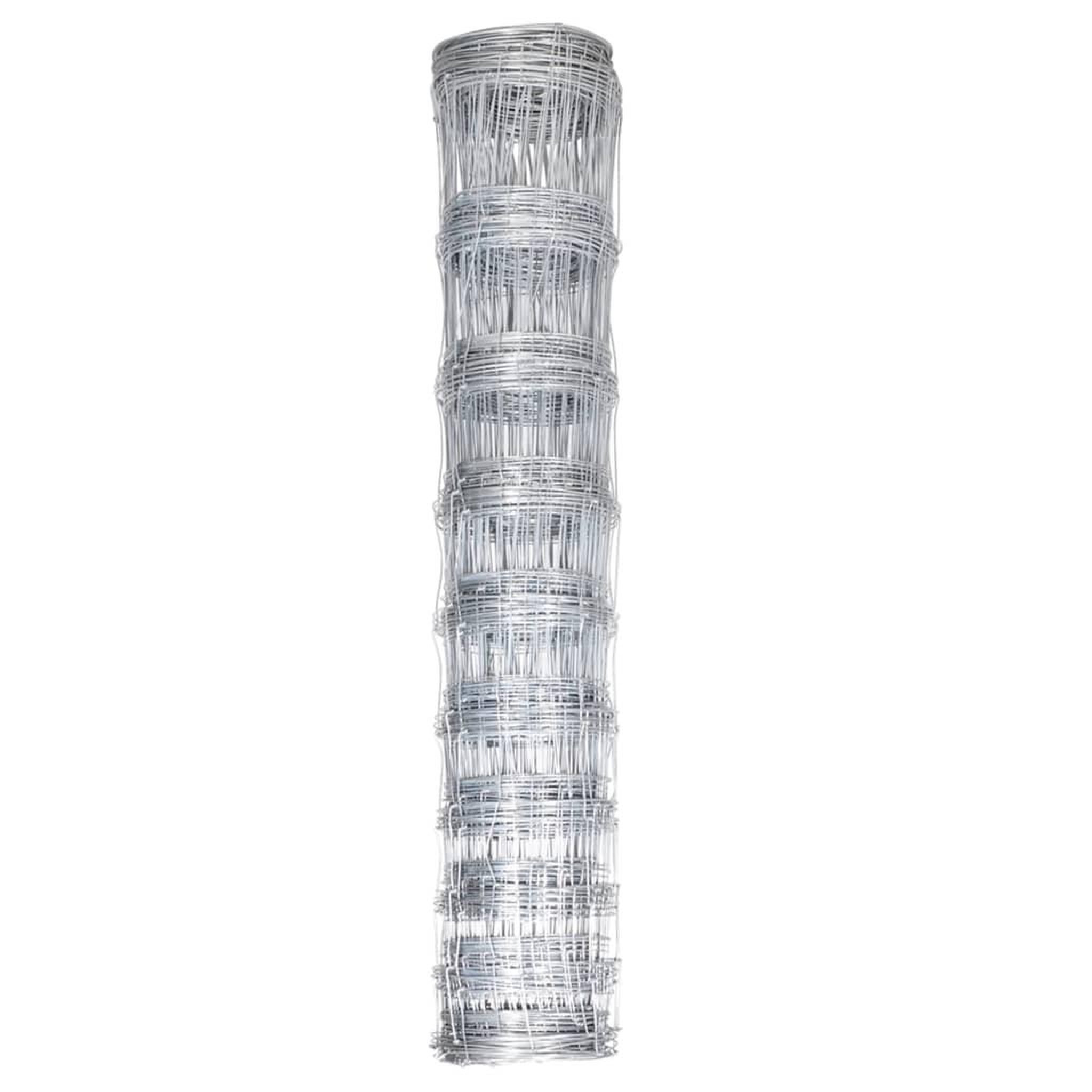 Voir la diapositive 2 : VIDAXL Cloture de jardin Acier galvanise Argente 50x1,2 m