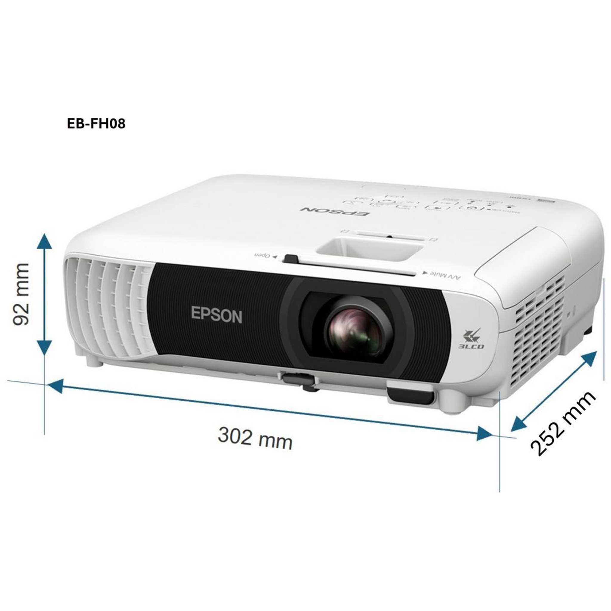Voir la diapositive 3 : Epson Vidéoprojecteur home cinéma eb-fh08
