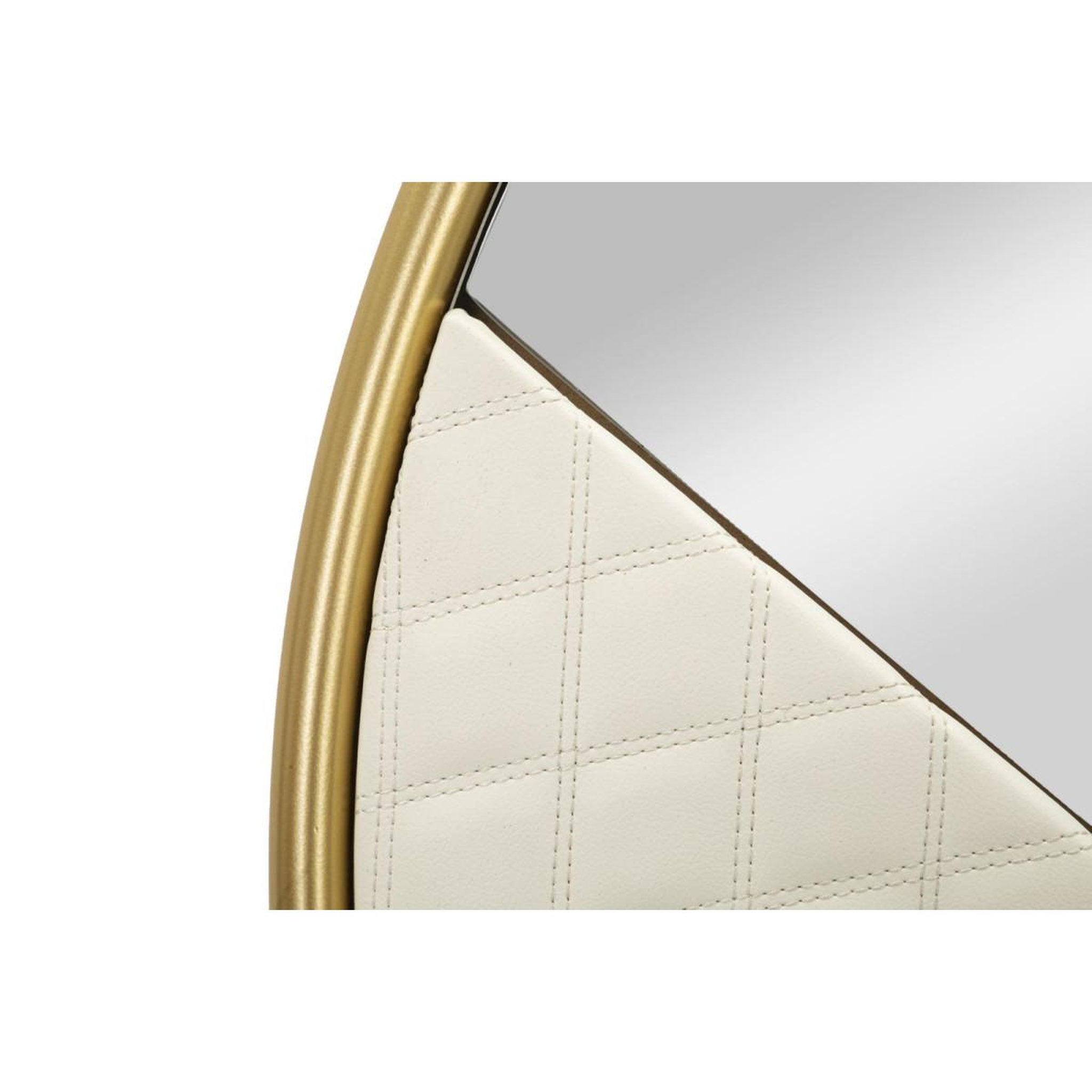 Voir la diapositive 4 : Paris Prix Miroir mural design  sharon  80cm blanc & or