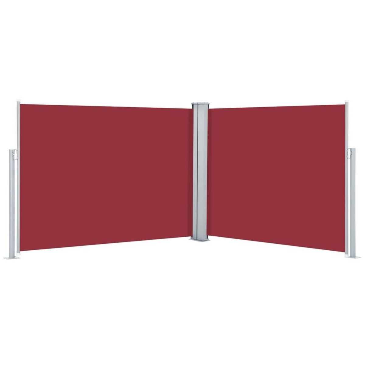 VIDAXL Auvent lateral retractable Rouge 140 x 1000 cm