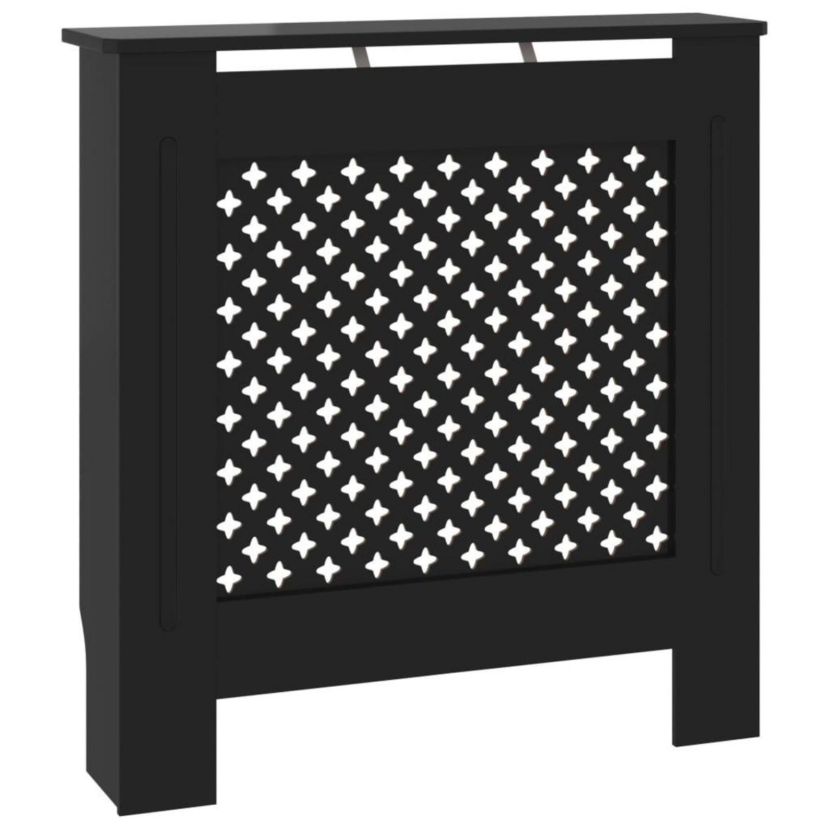 VIDAXL Cache-radiateur MDF Noir 78 cm