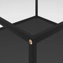 VIDAXL Table basse Transparent et noir 80x80x35 cm Verre trempe