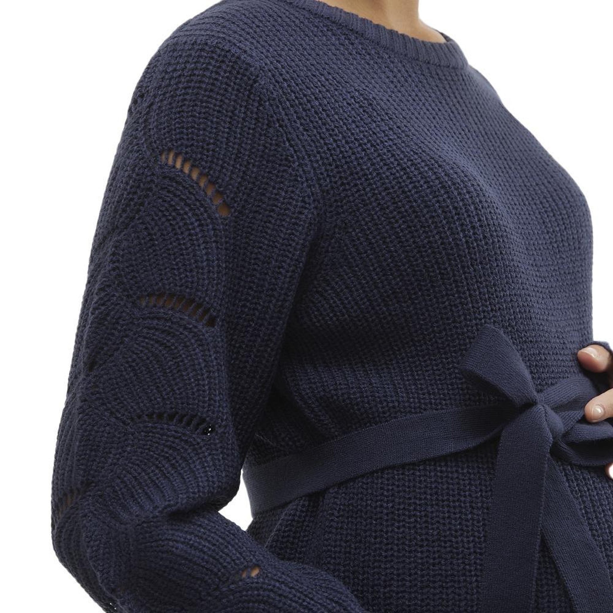 Voir la diapositive 3 : MAMALICIOUS Robe Pull de Grossesse Marine Femme Mamalicious Newlina
