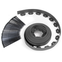 Voir la diapositive 1 : ID MARKET Bordurette de jardin flexible 8 M gris anthracite hauteur 12 cm + 24 piquets