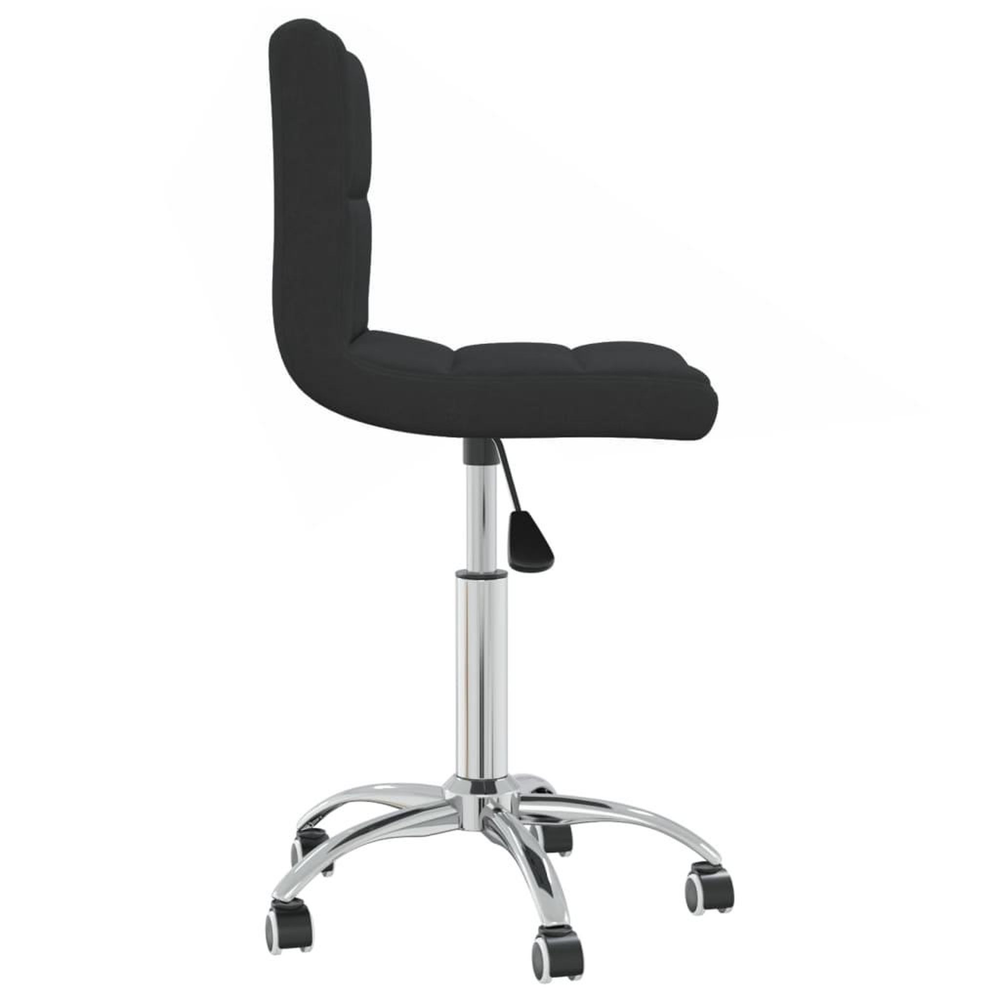Voir la diapositive 4 : VIDAXL Chaise pivotante de bureau noir tissu