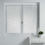 Voir la diapositive 1 : Paris Prix Paire de Voilages  Petite Fleur  60x160cm Blanc