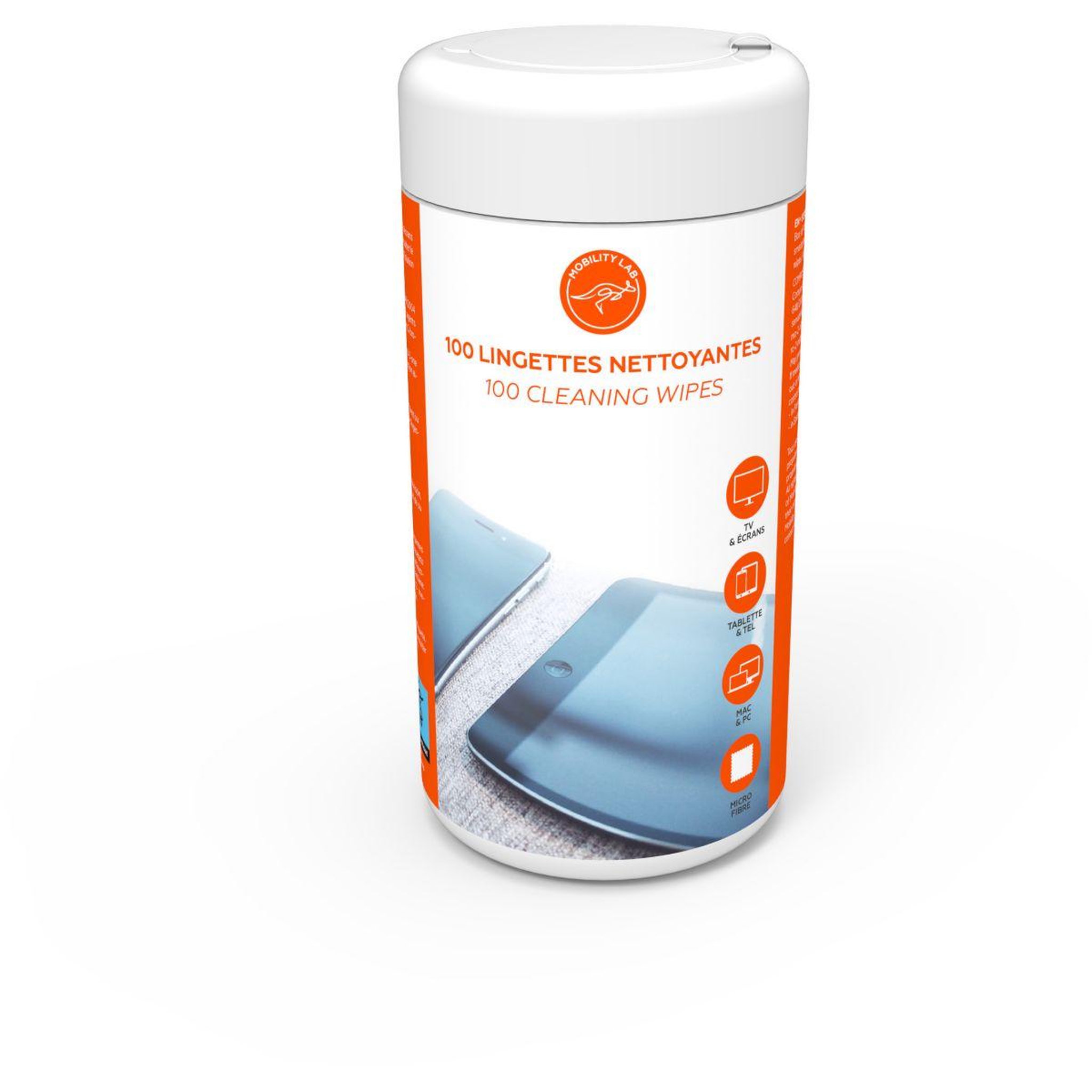 Mobility Lab Lingettes nettoyantes pour écran x 100