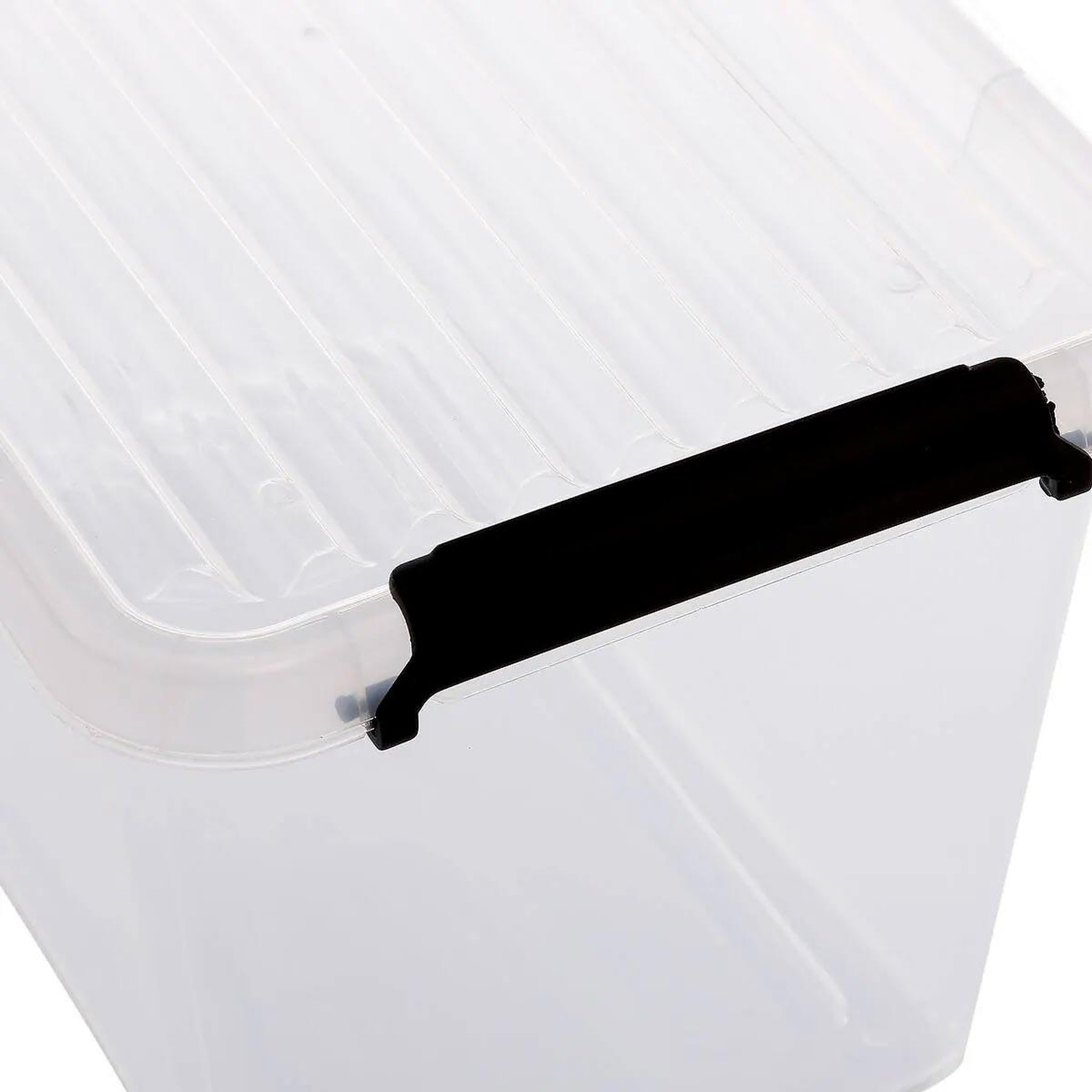Voir la diapositive 4 : FIVE Boîte de rangement  clip  6,5l transparent