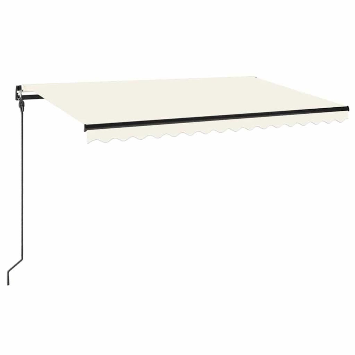 VIDAXL Auvent manuel retractable 450x300 cm Creme