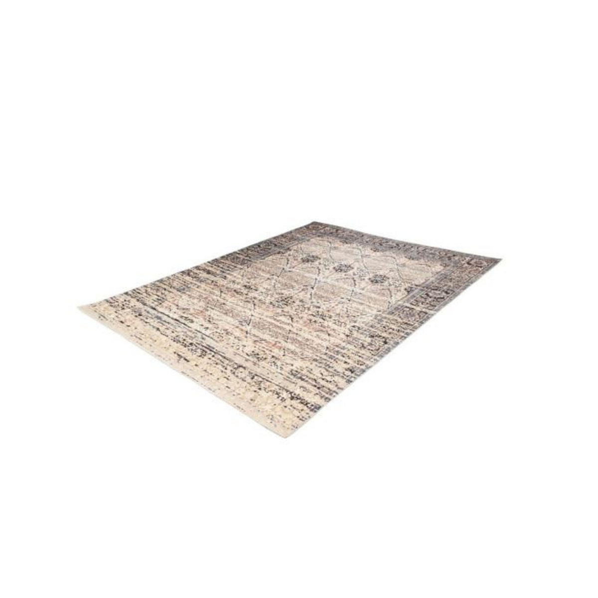 Paris Prix Tapis Vintage Motif Oriental  Galaxy IV  Beige & Bleu