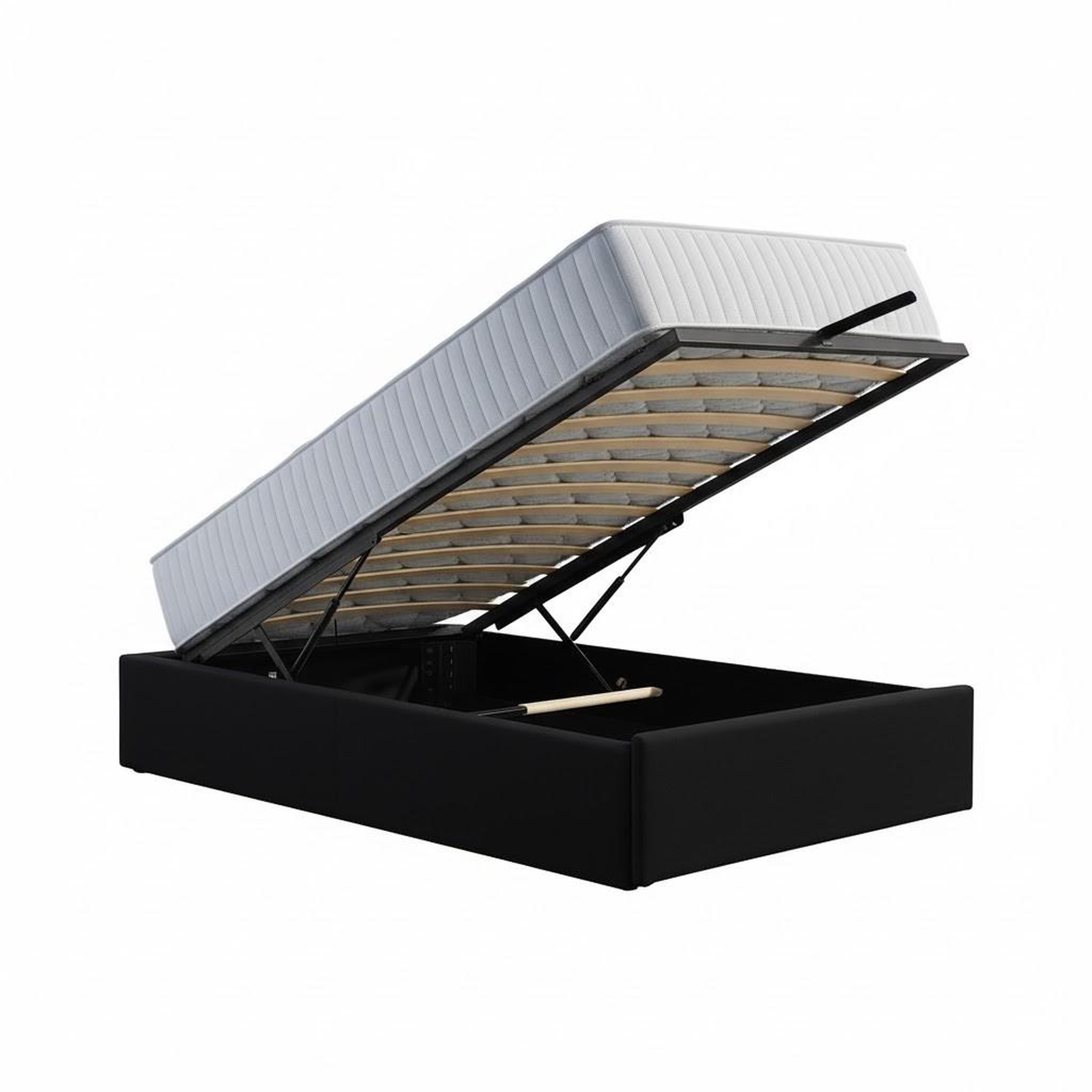 Voir la diapositive 2 : LITERIE JULIEN Ensemble Lit Coffre et Matelas  Latex Soutien Ferme