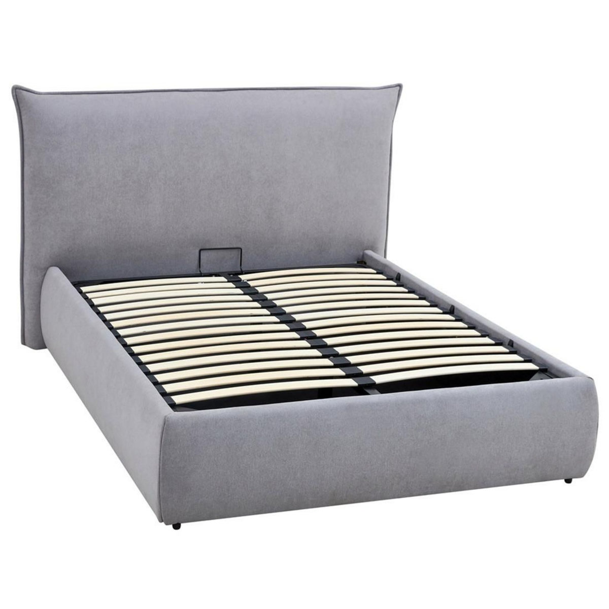 BEST MOBILIER Pola - lit coffre - 180x200 cm - sommier inclus - en tissu