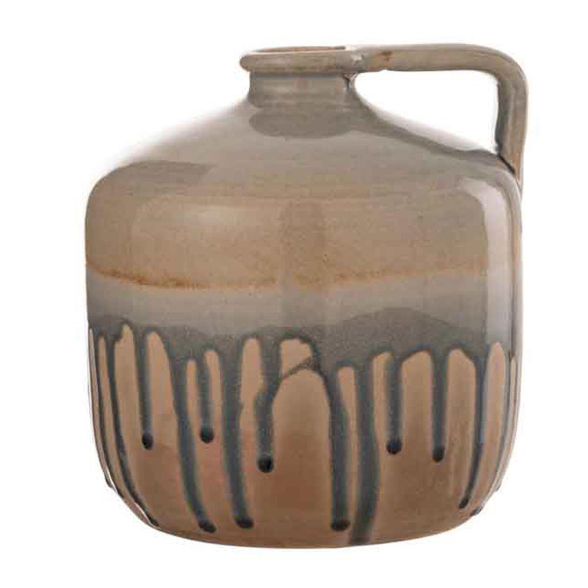 J-LINE Vase design en céramique  droplet  20cm beige