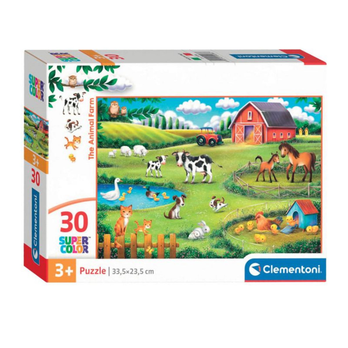 CLEMENTONI Clementoni Jigsaw Puzzle Super Color The Animal Farm, 30 pcs. 20286