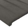 Voir la diapositive 5 : VIDAXL Tete de lit a LED Gris fonce 80x5x78/88 cm Velours