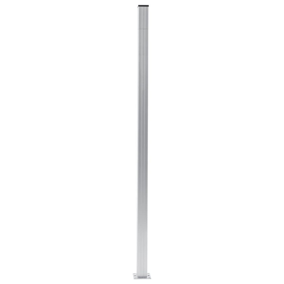 VIDAXL Poteaux de cloture 2 pcs Aluminium 185 cm