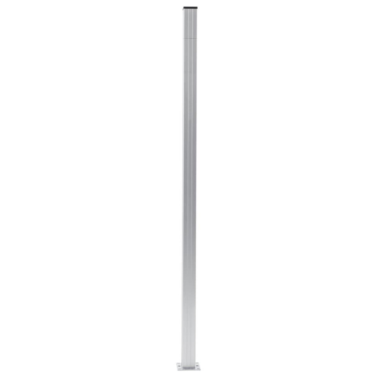 VIDAXL Poteaux de cloture 2 pcs Aluminium 185 cm