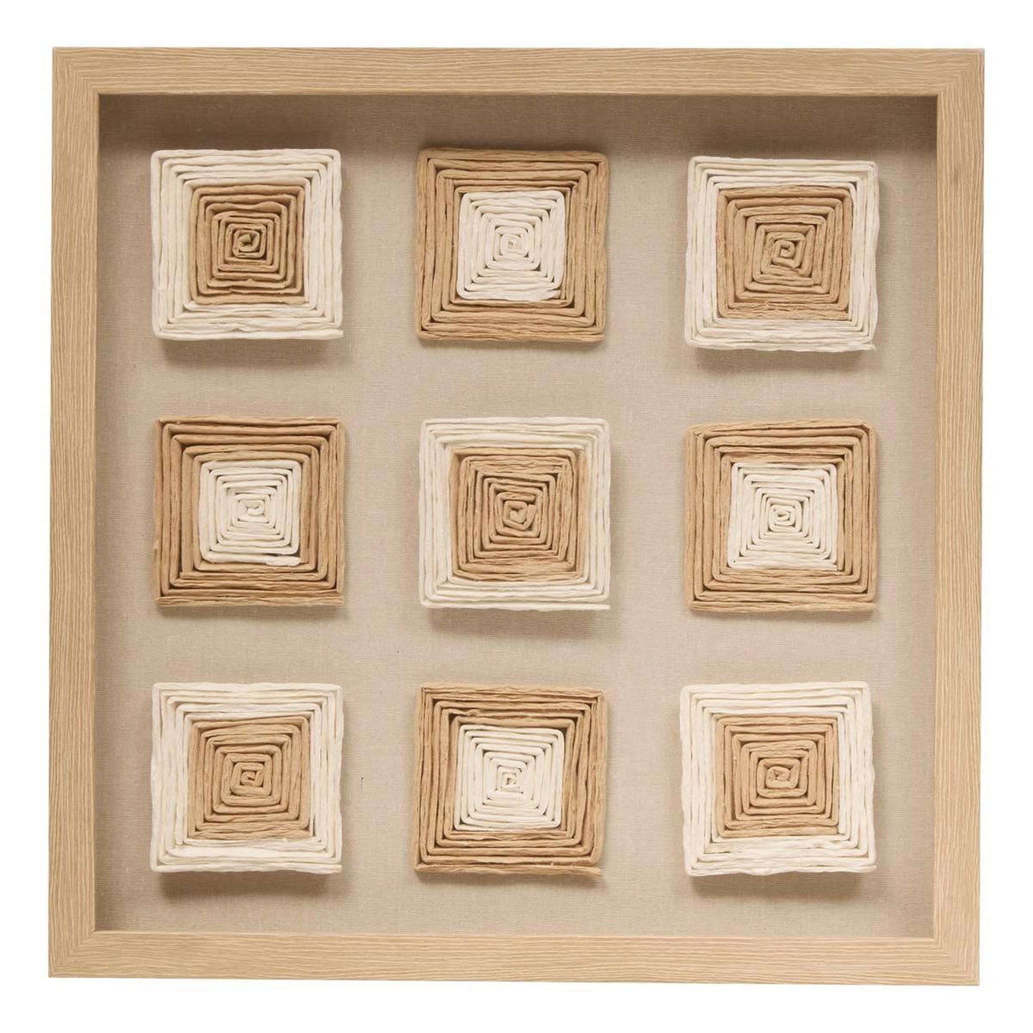 ATMOSPHERA Déco murale en relief  rafaël  50cm beige